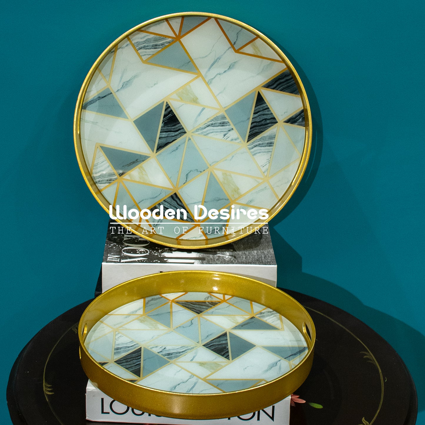 Modern Luxe Geometric Serving Trays