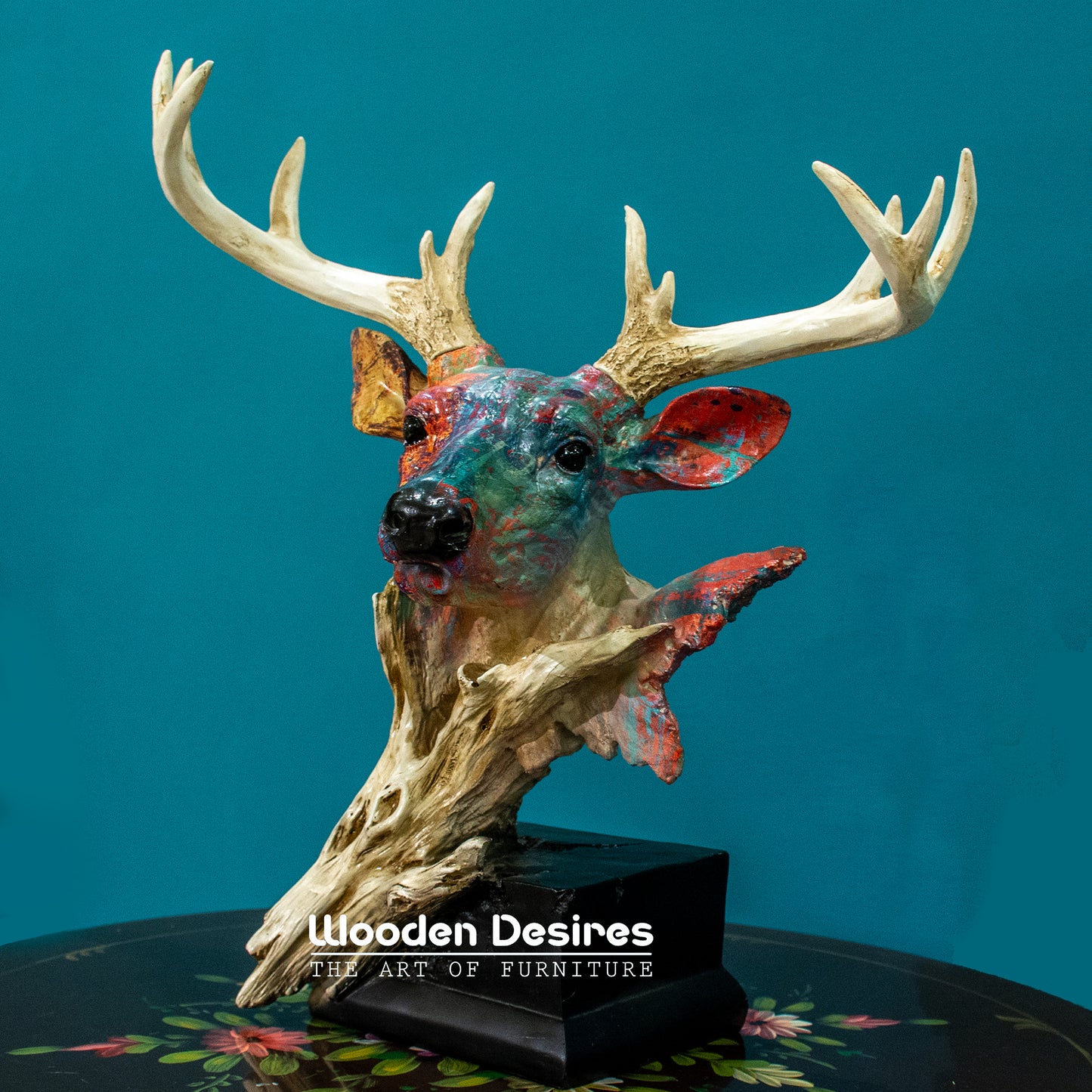 Luxury Resin Deer Head Sculpture