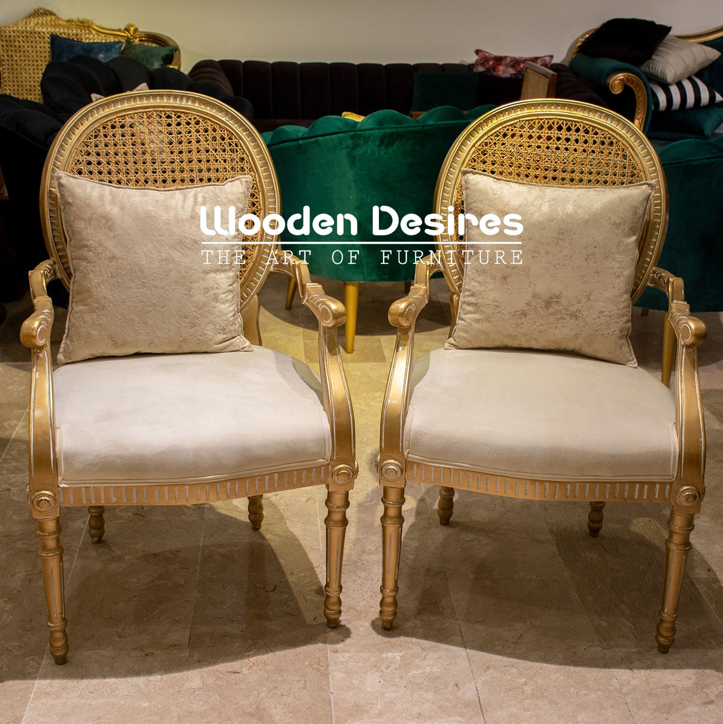 French Cane Chairs