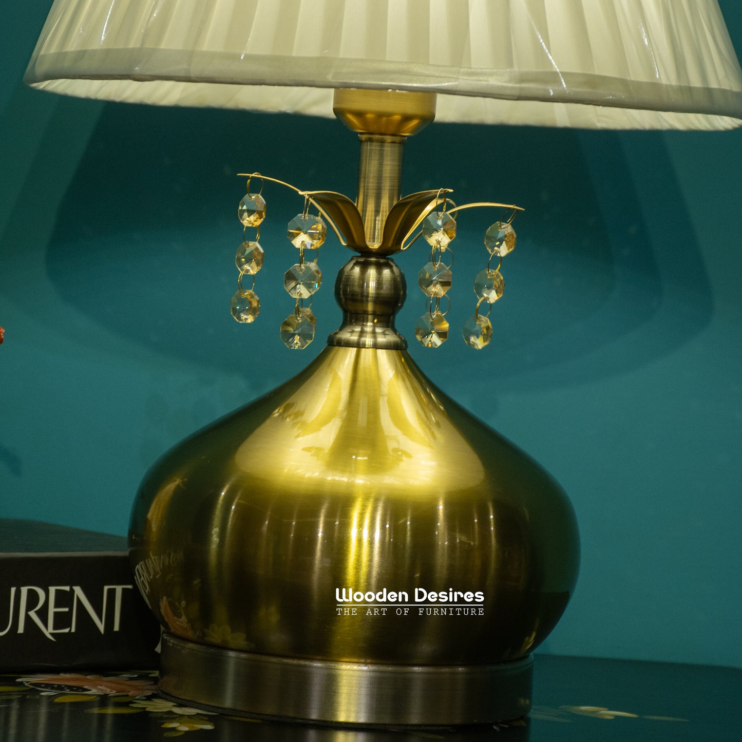 Modern Metal Side Table Lamps (pair)