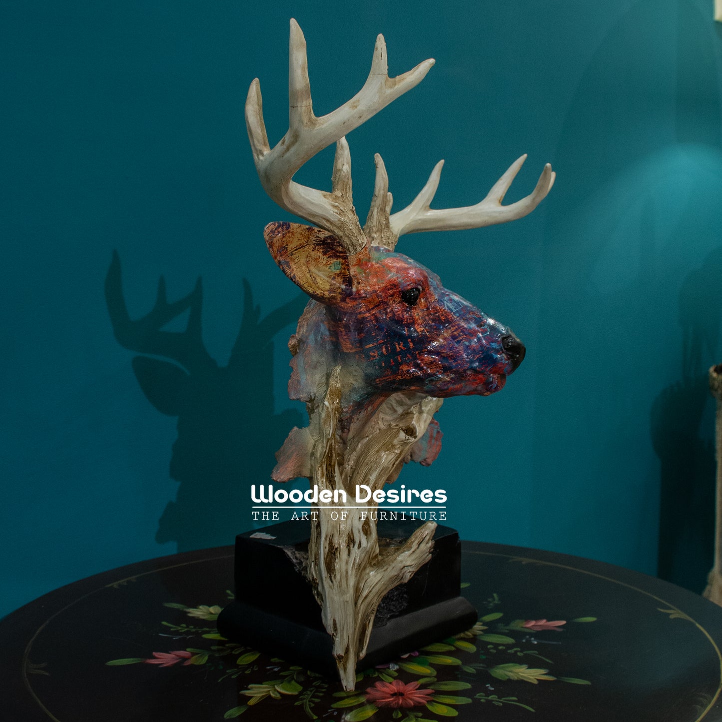 Luxury Resin Deer Head Sculpture