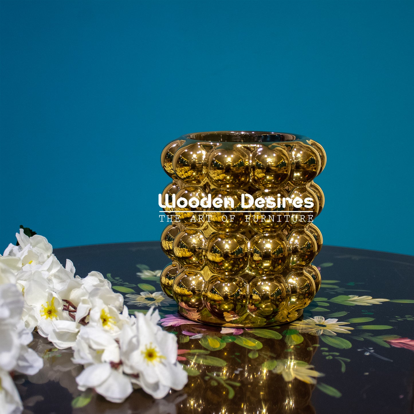 Luxury Bubble Textured Ceramic Vase