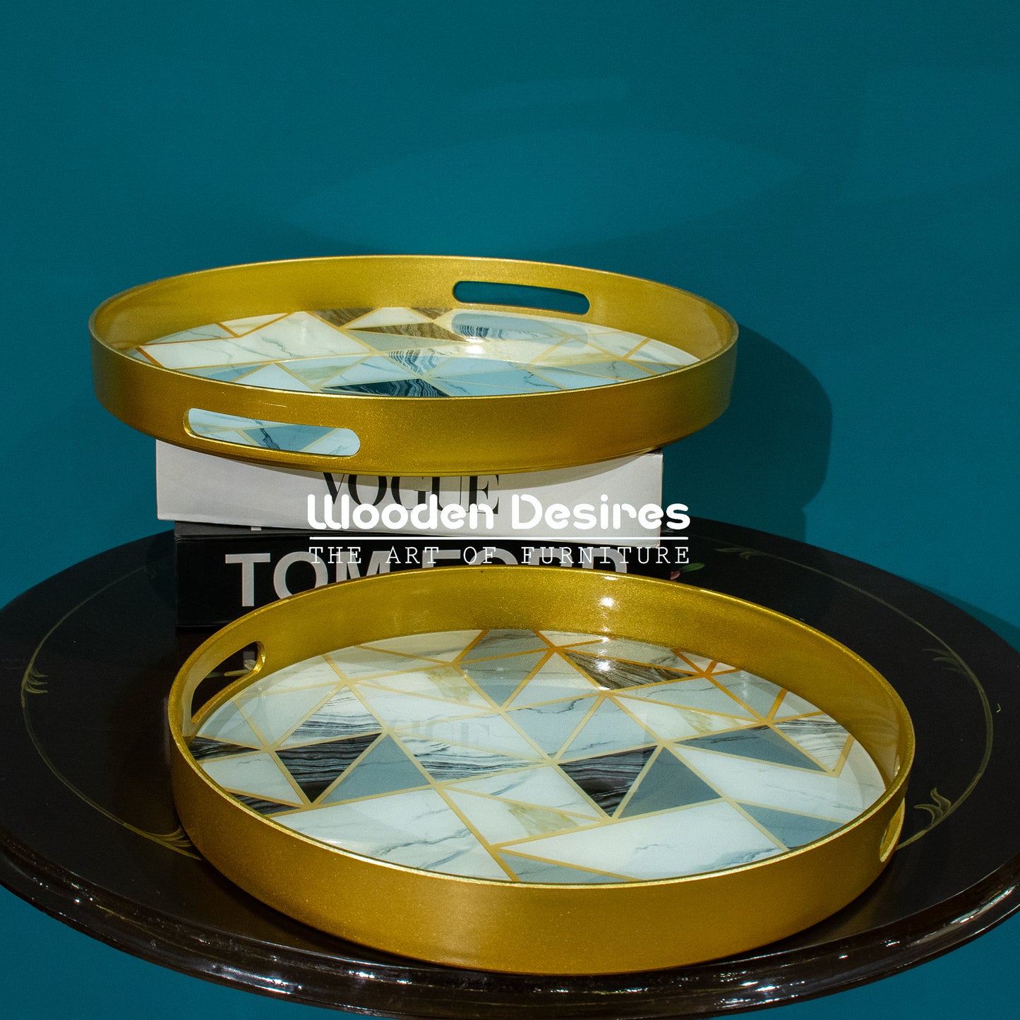 Modern Luxe Geometric Serving Trays