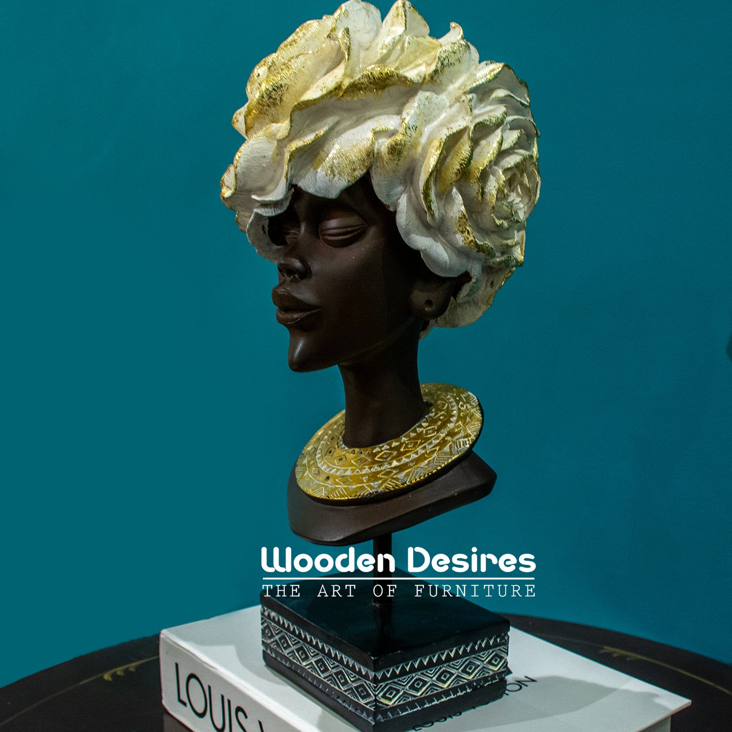 Floral Majesty Resin Sculpture
