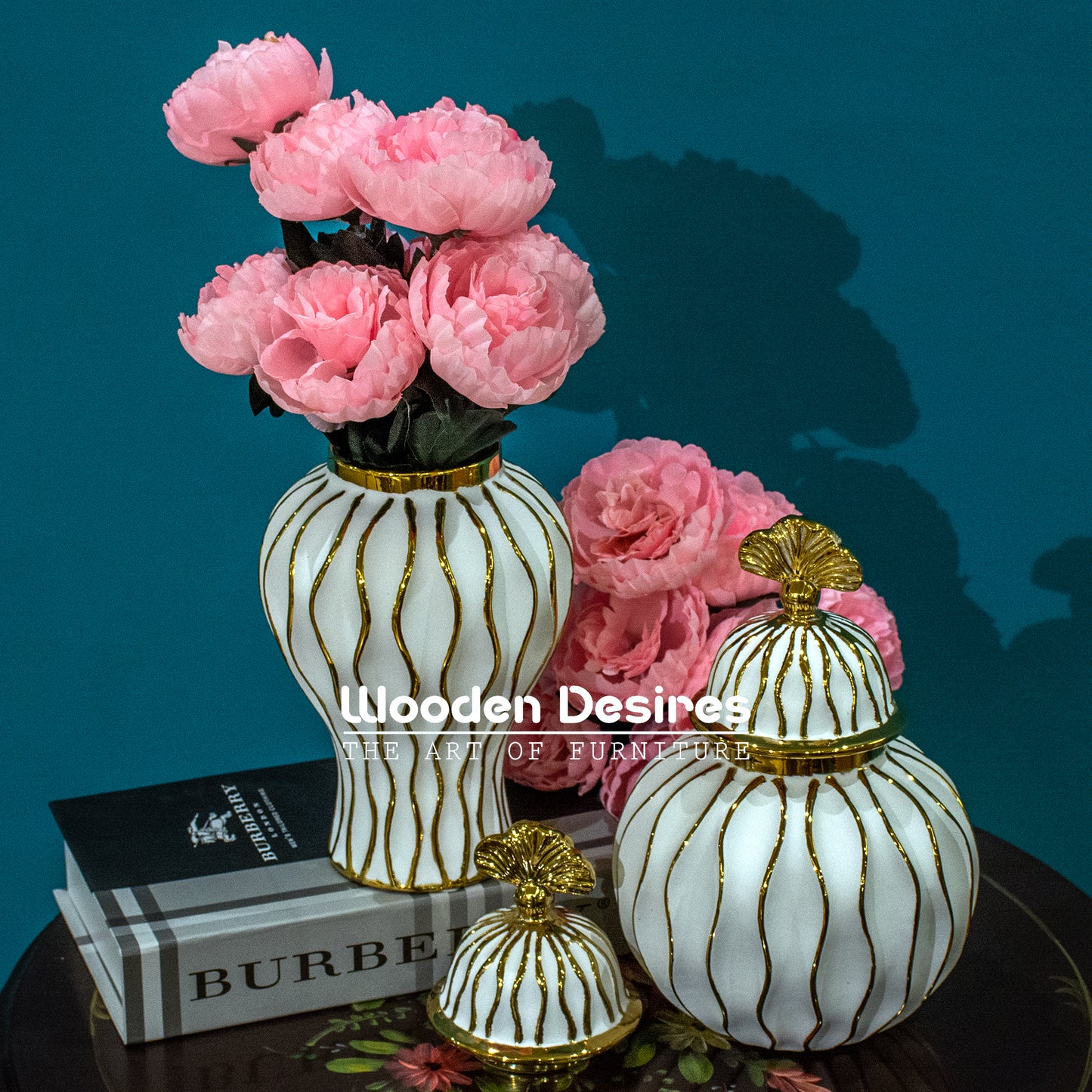 Luxury Ceramic Jar Pair