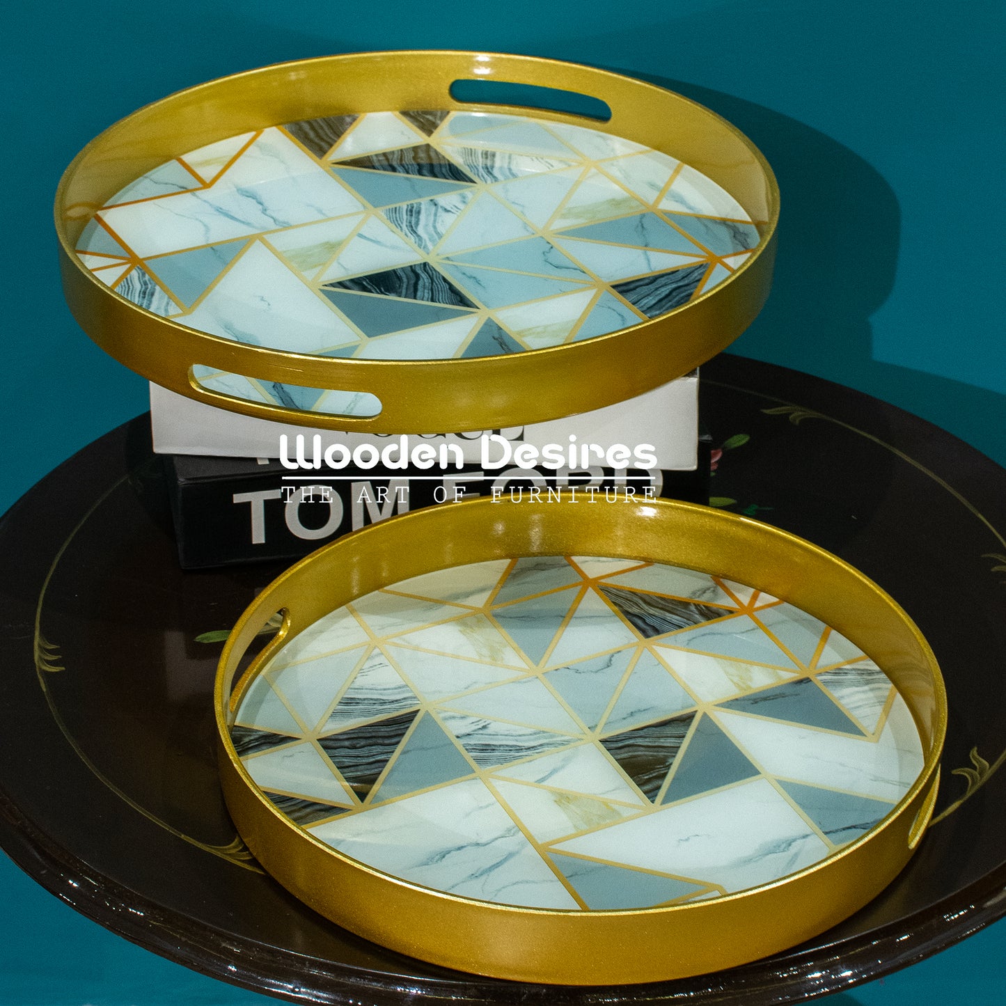 Modern Luxe Geometric Serving Trays