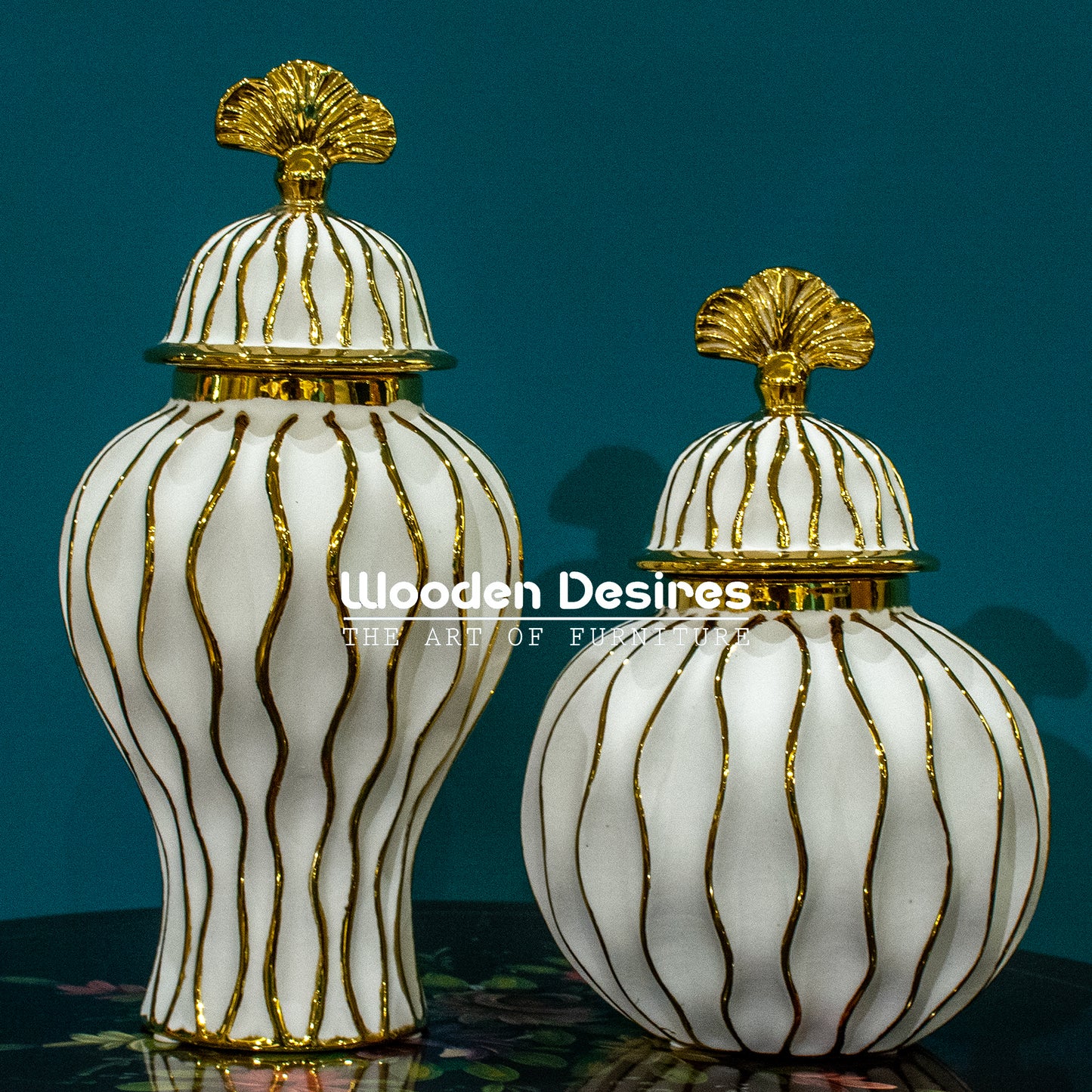 Luxury Ceramic Jar Pair