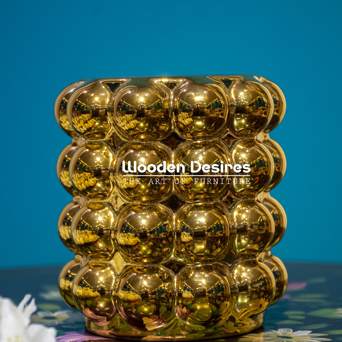 Luxury Bubble Textured Ceramic Vase