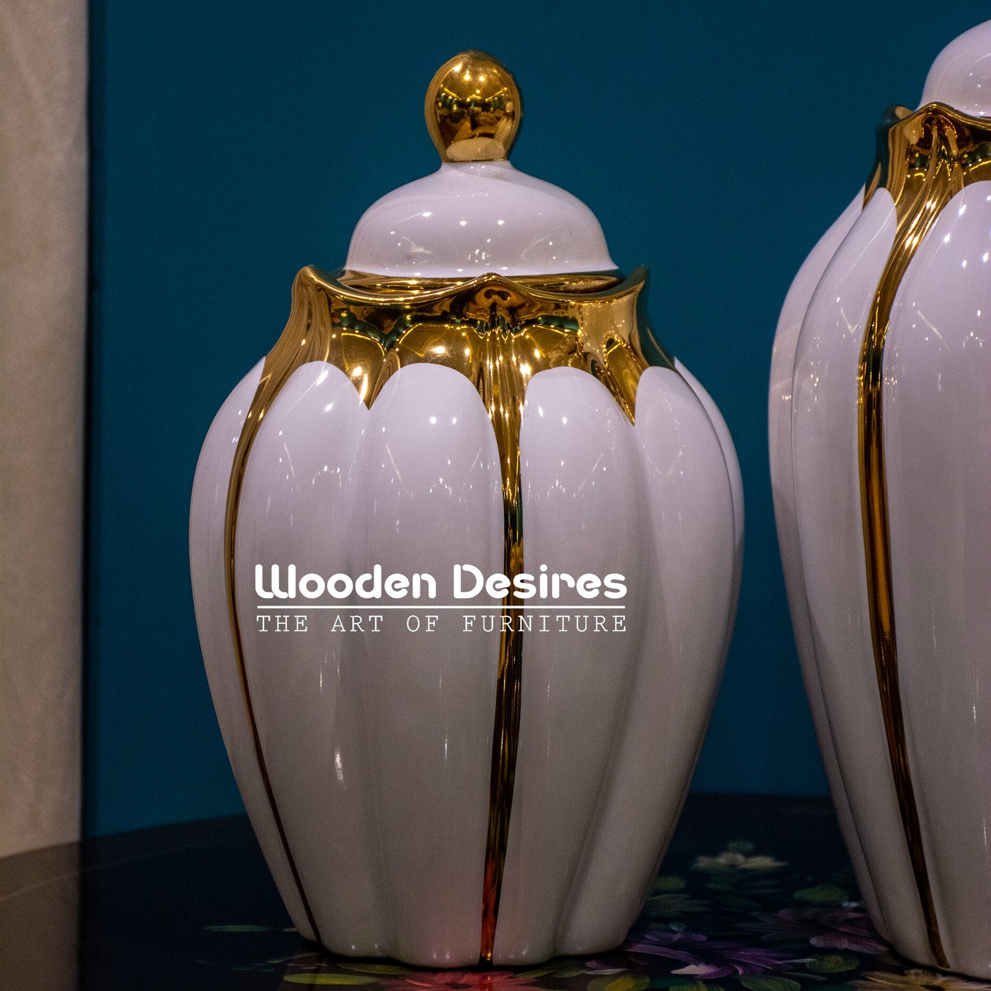 Crown Ceramic Candy Jars