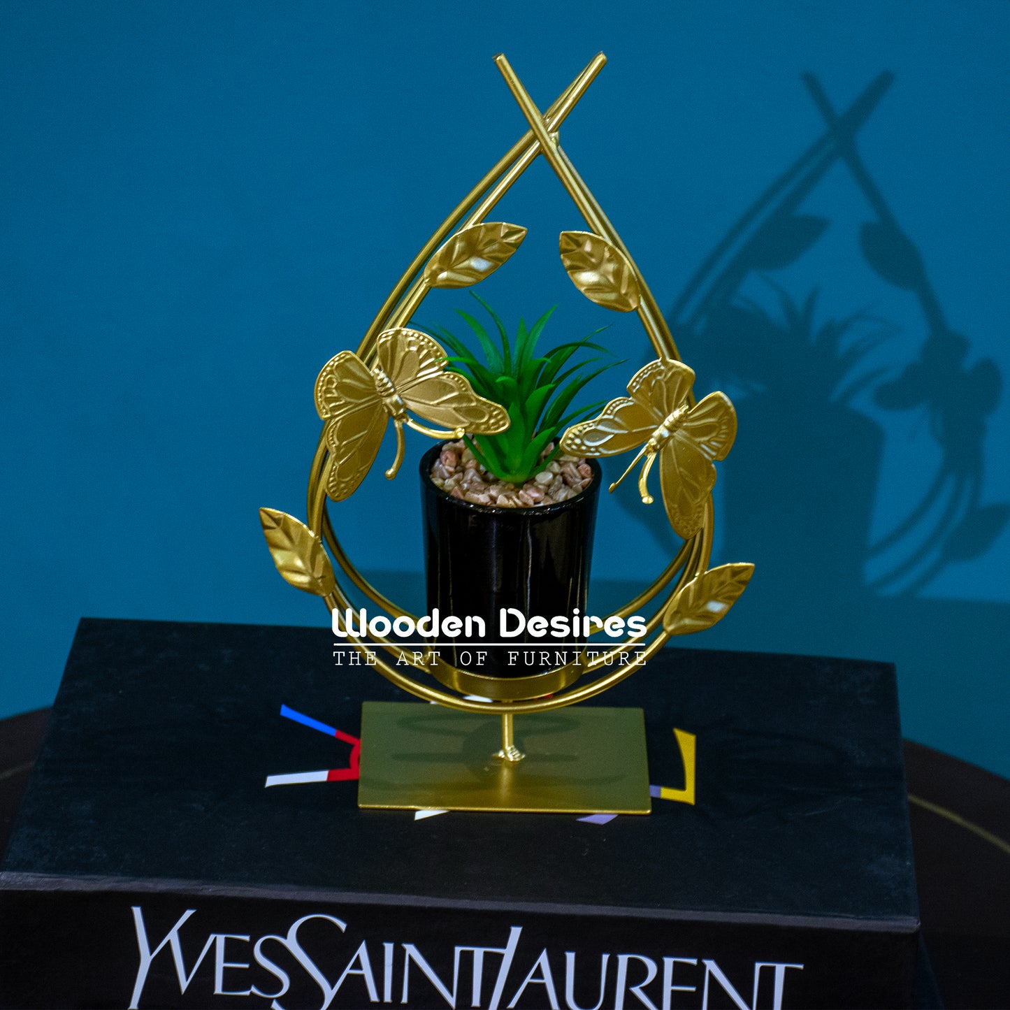 Golden Butterfly Planter