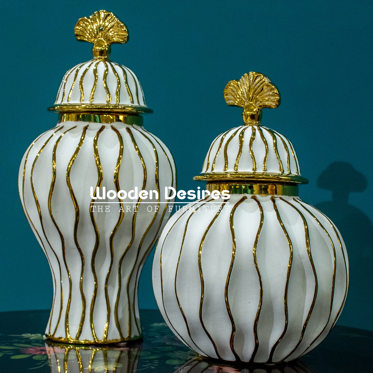 Luxury Ceramic Jar Pair