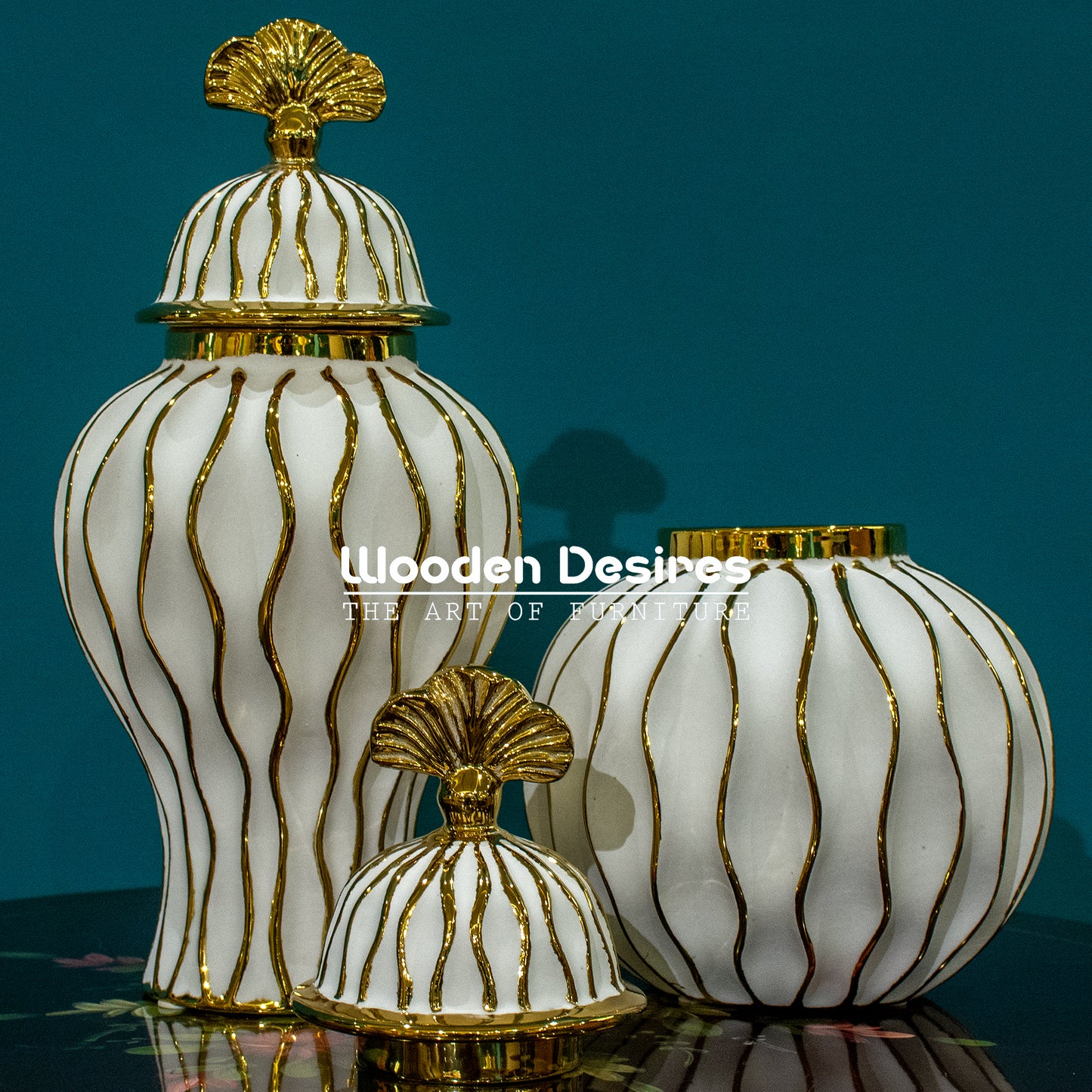 Luxury Ceramic Jar Pair