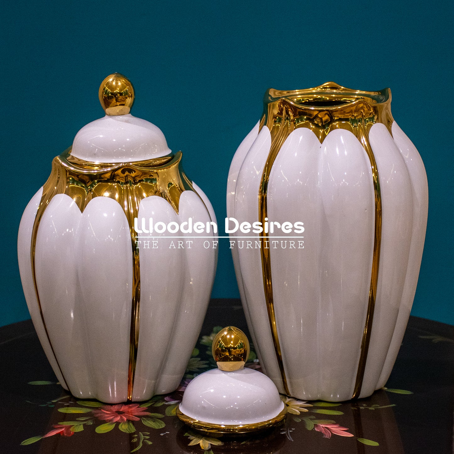 Crown Ceramic Candy Jars