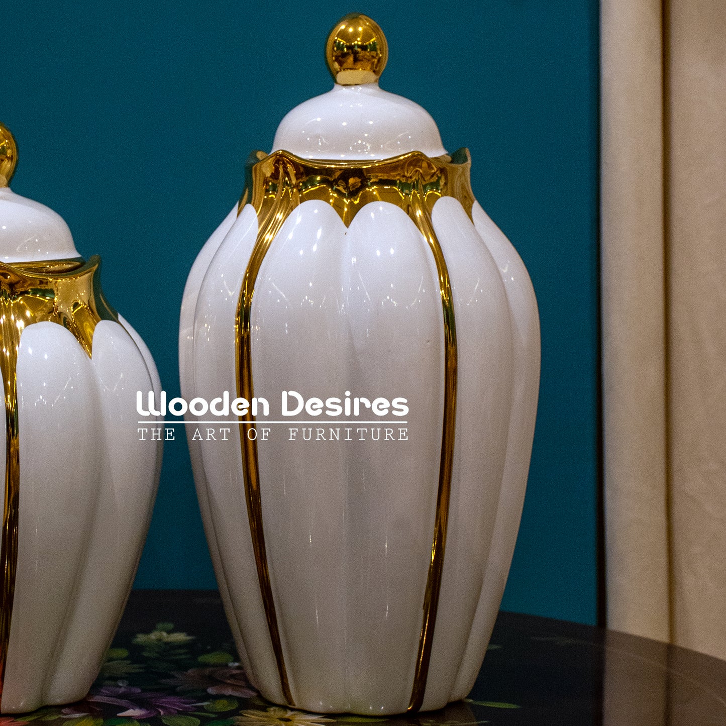 Crown Ceramic Candy Jars