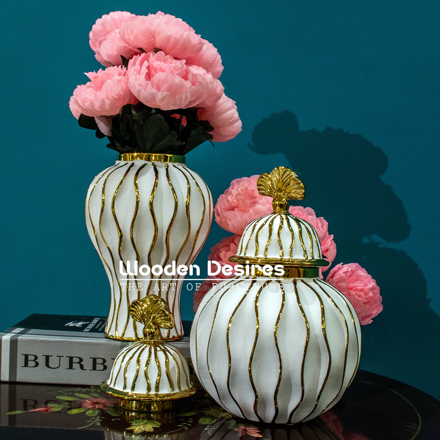 Luxury Ceramic Jar Pair