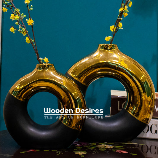 Donut Modern Vase Set for Home Decor