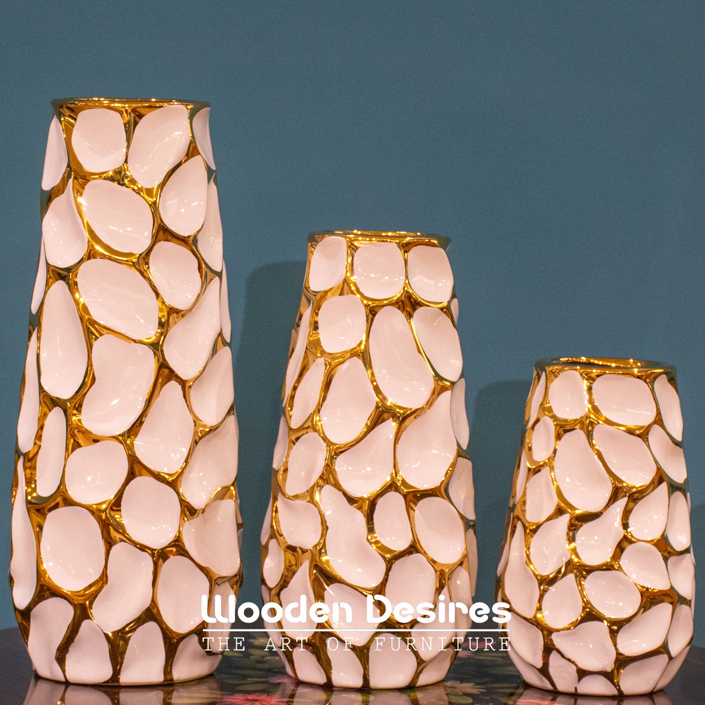 Pebble Ceramic Vase Set