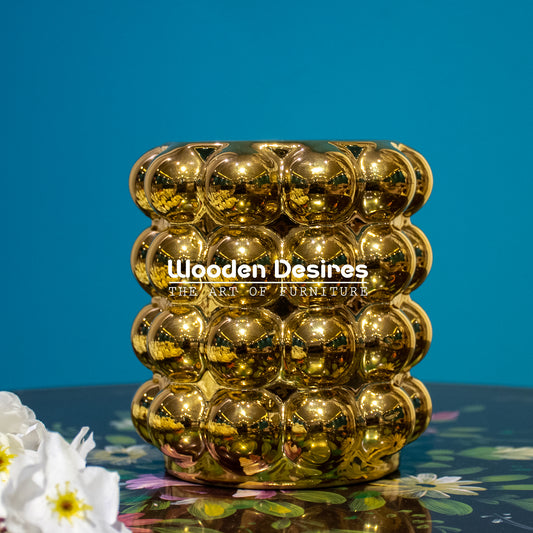 Luxury Bubble Textured Ceramic Vase