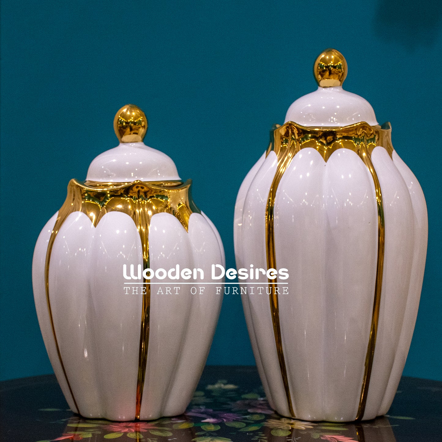 Crown Ceramic Candy Jars