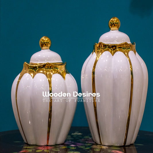 Crown Ceramic Candy Jars